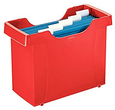 Esselte Leitz Mini Index Box for A4 Suspension Files Polystyrene Red