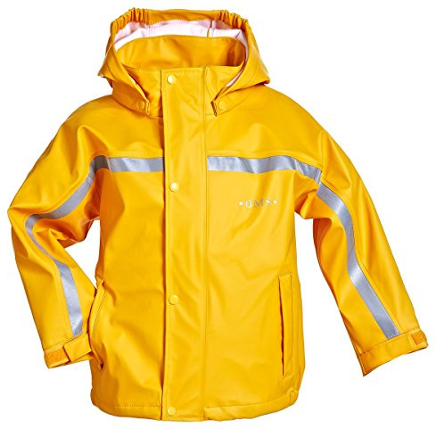 BMS Kinder Regenjacke, SoftSkin, Wasserdicht | Strapazierfähige, wasserdichte Jacke mit abnehmbarer Kapuze für Kindergarten, Schule und Outdoor