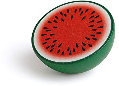 Erzi 12340 Melone, halb aus Holz, Kaufladenspielzeug für Kinder | Kaufmannsladen, Rollenspiele, Kreative Spielwelten gestalten