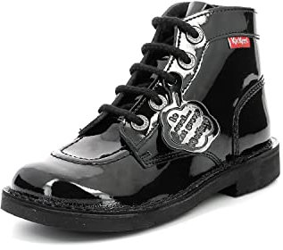 Kickers Kick Col Stivali Bambina, Nero (Noir Vernis Perm 83), 33 EU