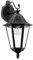EGLO Außen-Wandlampe Navedo, 1 flammige Außenleuchte, Wandleuchte aus Aluguss in Schwarz mit Silber-patina, und Glas, E27 Fassung, IP44