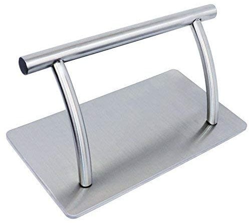 EARETAH Fußstütze, Fußstütze, Metallständer für Friseursessel, Beauty-Tattoo, 30 x 19 x 20 cm, Silber