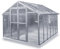 Gewächshaus Junior aus verzinkten Stahlblechprofilen und Echt-Glas, Breite 2,49 m x Länge 4,06 m = 10 m²