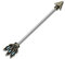 Autiga Industrial Piercing Stab Tribal Pfeil Spitze Ethno Straight Barbell Hantel antikgold