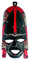 Afrikanische Maske, traditionelle Maasai-Maske, Kenia, Holzmaske, zum Aufhängen, Fair Trade (34 cm lange Maske)