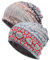 Qunson Damen baggy slouchy beanie chemo-hut-kappe infinity-schal einheitsgröße 2 pack-n