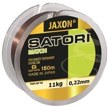 Jaxon Angelschnur Satori Match 150m 0,12mm-0,25mm Spule Monofile Schnur (0,22mm / 11kg)