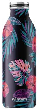 Borraccia Termica 500ml per Palestra Ufficio Scuola Escursioni, in Acciaio Inox, Thermos per Bevande Calde 12h e Fredde 24h, Senza BPA, Ecologica