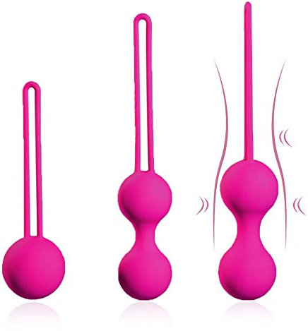 SWEET CARROT Premium Beckenboden Trainingskugeln 3er Set - Attraktives Beckenbodentraining für Frauen - Optimale Stärkung der Beckenbodenmuskulatur