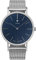 Junkers Dessau Analog Quarz Uhr Edelstahlarmband Saphirglas Indizes blau 9.16.03.01.M