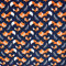 MAGAM-Stoffe Fuchs-Mich Jersey Kinder Stoff Oeko-Tex Meterware 50cm (dunkelblau)
