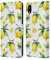 Head Case Designs Offizielle Zugelassen Haroulita Weisse Zitronen Fruechte Leder Brieftaschen Handyhülle Hülle Huelle kompatibel mit Apple iPhone XR