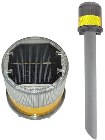 GLOWMAX, Vogelabschreckungsgerät Nachtlösung zur Abwehr von Gänsen und Enten von Rasenflächen, blinkendes Nachtlicht stört den Schlaf, um das Nisten zu verhindern, 1 Stück