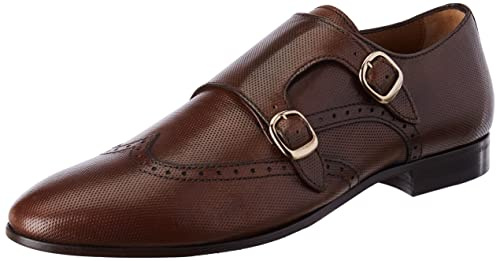 Lottusse LL07346-001, Monk-Strap Loafer, Marron,