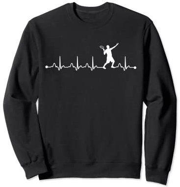 Tennis Heartbeat EKG Pulse Tennisspieler-Liebhaber Sweatshirt
