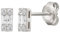 cai Damen Ohrstecker 925/- Sterling Silber 0,5cm Glänzend Zirkonia weiß 360221939R