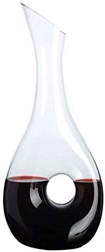 Estante para vino Decantador de whisky Decantador de vino Decantador rápido Decantador de vino pequeño Juego de decantador de cristal para bodega - 100% soplado a mano Copa de cristal sin plomo Jarr