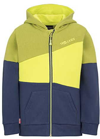 Trollkids Kids Alesund Sweater 104, Green Lizard