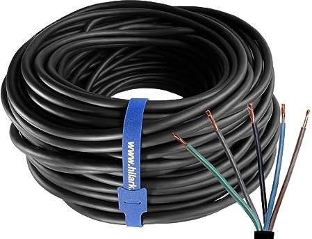 Hilark Câble H05RR-F Noir 5g2,5 mm2 25m