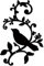 CREATCABIN Metall-Vogel-Wanddekoration Vögel Auf Dem AST Kunst Eisen-Wandschilder Aufhängen Metallornament Skulptur Blätter Für Balkon Garten Zuhause Wohnzimmer Innenbereich Geschenke Schwarz 30x20cm