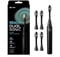 Reach Dual Sonic Electric Toothbrush, 1 Handle 4 Toothbrush Heads, 2 Brushing Modes Strong & Gentle, Portable Travel Toothbrushes Adults, 27000 VPM with AAA, up to 150 Hours Last, Black