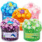 Ainiv Jelly Cube Slime Kit, 5pcs Fluffy Slime para Niñas, Cristal Crujiente Slime para Niños, Slime Fluffy Súper Suave y No Pegajoso, Fabrica de Slime Juguete de Masilla para Aliviar El Estrés