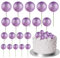 ASTARON 20 Pcs Ball Cake Topper Decorations Mini Balloons Cake Topper Sticks Glitter Purple Balls Cake Picks Cake Topper Balls Cake Decorations for Birthday Cake Decorations
