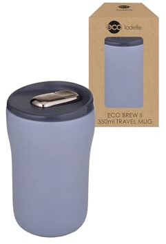 Ladelle ECO Brew II to-Go-Becher doppelwandig Keramik blau 0,35l