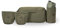 Vitomalia® Multifunktionale Bauchtasche für Hundebesitzer: Praktische Gassitasche mit geruchsneutrale Leckerlitasche, Kotbeutelspender & Wasserflaschenhalter (Khaki)