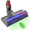 Brush Head Compatible with Dyson Replacement for V7 V8 V10 V11 V15 SV10 SV11 SV12 Series, Cordless Direct Drive Turbine Vacuum Cleaner Cleaning Attachment with Green LED Headlamp for Deep Cleaning