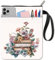 CRASPIRE Buchhülle Mit Blumenmotiv Buchmuster Buchumschläge Pflanzenbuchschutz Für Taschenbücher Waschbarer Buchumschlag Aus Stoff Mit Reißverschluss Und Zusätzlicher Ärmeltasche Für Buchliebhaber