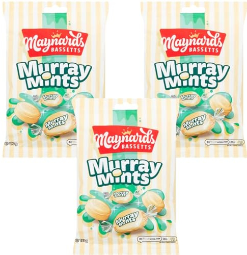 Maynardds Basetts Murray Mints Bag 193g - Mint flavoured sweets (03 bags)