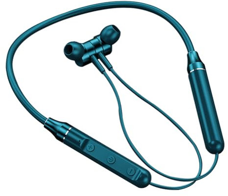 HUIOP Cuffie Wireless con Archetto da Collo BT5.1 Sport con Archetto da Collo Auricolari in-Ear Deaign Peso Ultraleggero Cancellazione del Rumore HiFi qualità del Suono Auricolari di Lunga Durata con