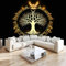 Schwarz Fototapete Wikinger Baum des Lebens Vlies Fototapete 350x256cm Wandtapete für Wohnzimmer Schlafzimmer Büro Flur Tapete Kinderzimmer Jungen Mädchen Wandtapete