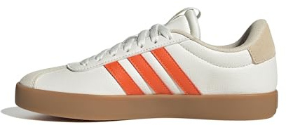 adidas Damen VL Court 3.0 Shoes, core White/Impact orange/Gold met., 37 1/3 EU