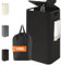 YOUDENOVA 100L contenedor de botellas retornables con tapa y sellado contra olores, cubo de basura cocina, almacenamiento de envases y vidrio reciclado, soporte para bolsas, negro