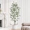 Dripex 7FT Artificial Olive Tree Large Faux Silk Olive Plant Lifelike Fake Tree for Home Office Indoor Decor (Style 4)