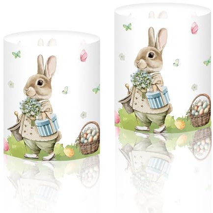 12 Windlicht Ostern Deko Tisch, Modern Dekoration, Frühlingsdeko Osterdeko Innen, Deko Frühling, Kleine Ostern Geschenke, Osterdekoration Grün, Ostergeschenke, Tischdeko Frühling