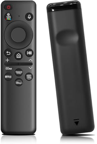 BN59-01385A Austauschbarer Akku Voice Remote Ersatz für Samsung Smart TV, Universal Fernbedienung,Austauschbarer Akku Ersatz Sprachfernbedienung mit Samsung Fernbedienung für Smart TV - Schwarz