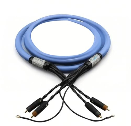 YIGZYCN Cavo audiofili maschio a maschio cavo audio con filo di terra per registrazione fonografo Home Sound Home Theater accessori