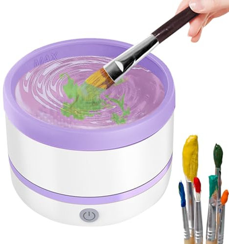 Nettoyeur de Pinceaux de Maquillage - Laveur Automatique à Rotation | Appareil Portable pour Étudiantes en Esthétique Et Maquilleurs Professionnels