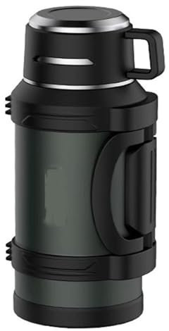 YUTVTNPUKM Large Coffee Thermoses For Hot Drinks Stainless Steel Vacuum Insulated Bottle With Cup Handle Keeps Liquids And Cold For Up To 24 Outdoor Gathering Campingsteel Water Jug Travel Hiking B