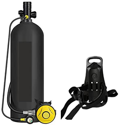 Bouteille de plongée, 3L Cylindre Plongée Équipement De Plongée Sous-marine Plongée Sous-marine Respirateur Poissons Branchies Équipement De Bouteille D'oxygène(3 liter gas cylinder equipment)