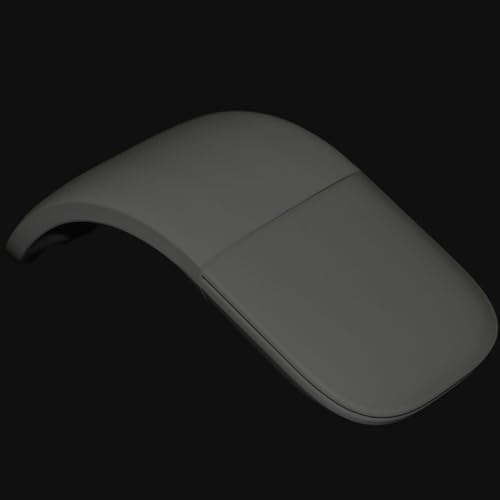 Mouse Arc Touch, applicabile per Microsoft FHD-00001/FHD-00002, mouse portatile pieghevole silenzioso ad arco per computer Mac OS laptop notebook (nero)