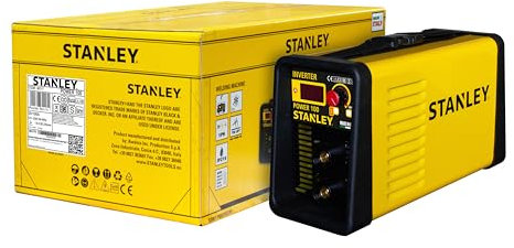 Stanley Power 100 Poste a saldare Inverter w600110 + Maschera + cassetta degli attrezzi a, Giallo/Nero