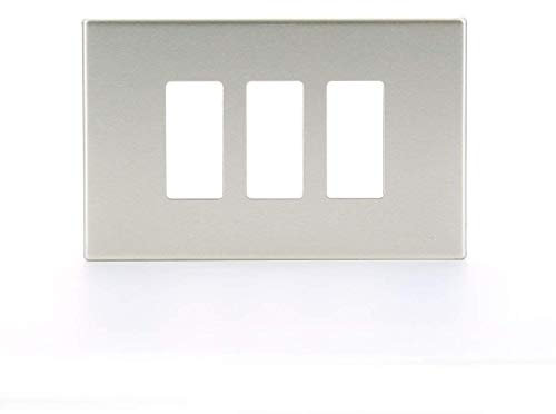 VIMAR 08637 Placca In Alluminio scatto oro, 3 Moduli, Serie 8000 da Incasso