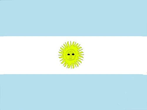 Funny Fashion Bandiera Argentina cm 90 x 150 cm in Tessuto