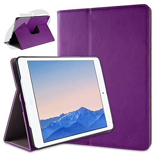 doupi Deluxe Custodia per iPad Mini 1 2 3, 360 Gradi Rotable Protezione con Smart Funzione Sleep/Wake Up Etui Stare in Piedi Protettiva, Purple