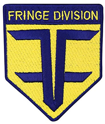 FBI Shoulder Aufnäher gestickt Fringe Division FF Department of defense Morale Patch zum aufnähen, Supernatural Applikation für Jacke/Shirt/Jeans, 80x70mm