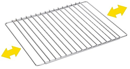 Sauvic 02547-Grille de Four, Extensible, chromée, 42-60 x 34 cm.